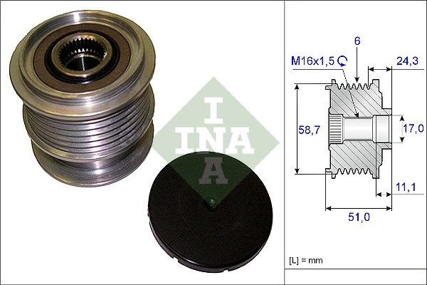 Alternator Freewheel Clutch